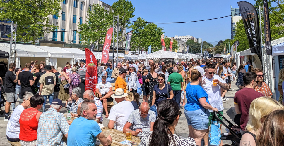 Crowds of people at Flavour Fest 2023